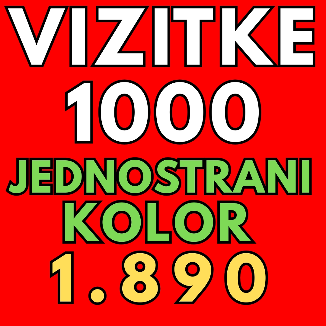 Vizit Karte 1000 Cena Vizit Karte 1000 Cena